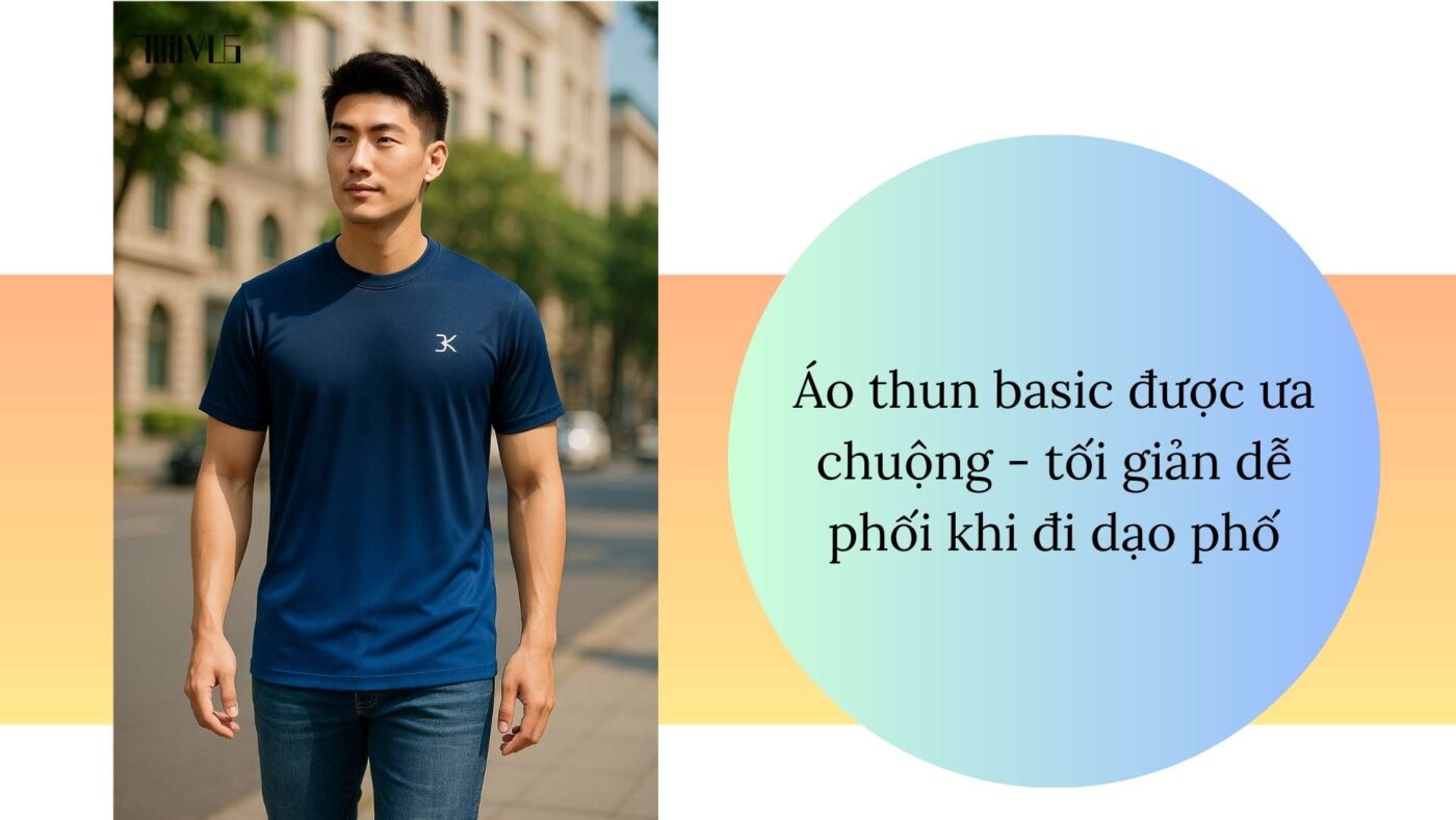 Áo thun thể thao cho người yêu phong cách basic