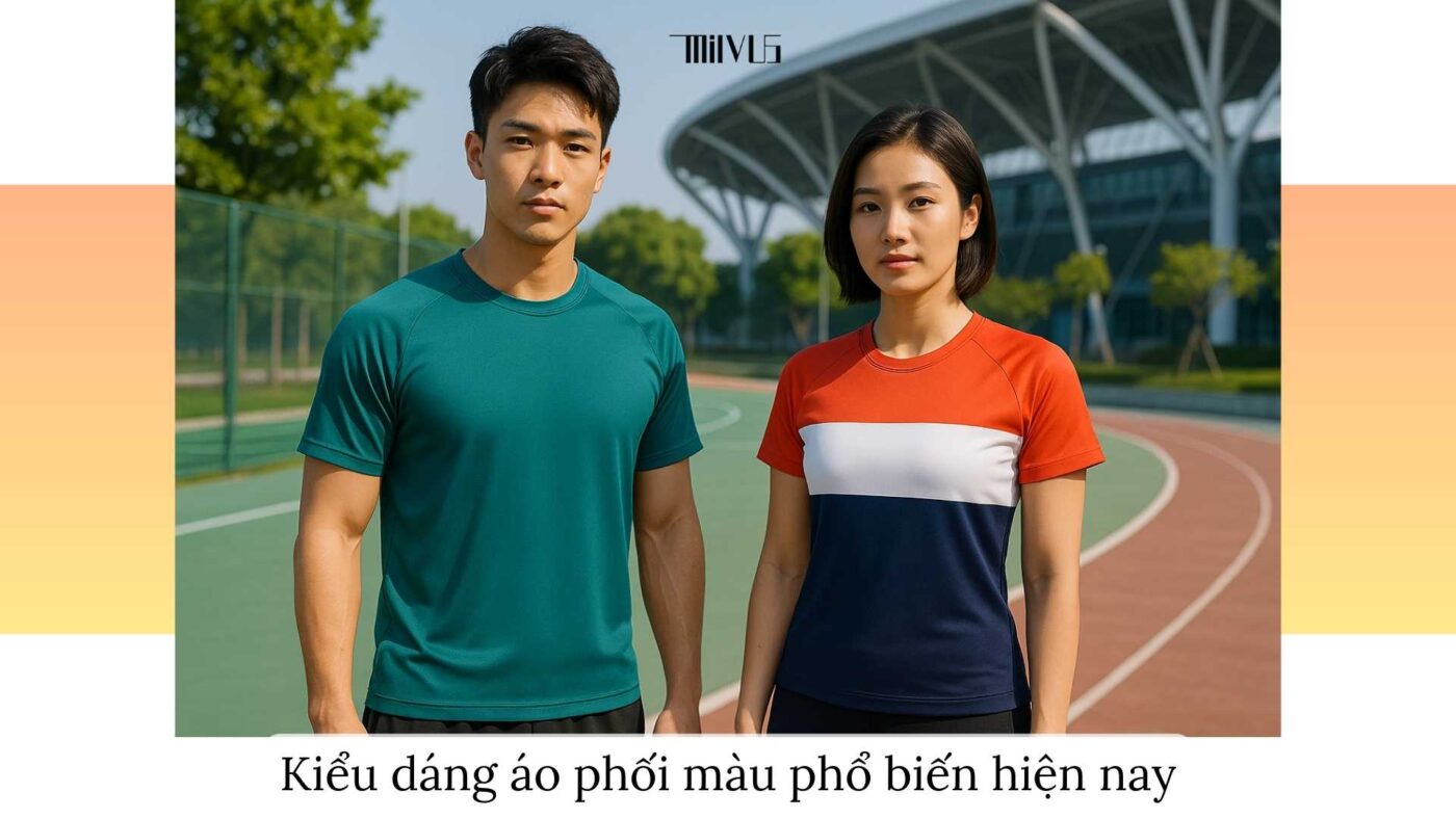 Áo thun thể thao cho người thích áo phối màu