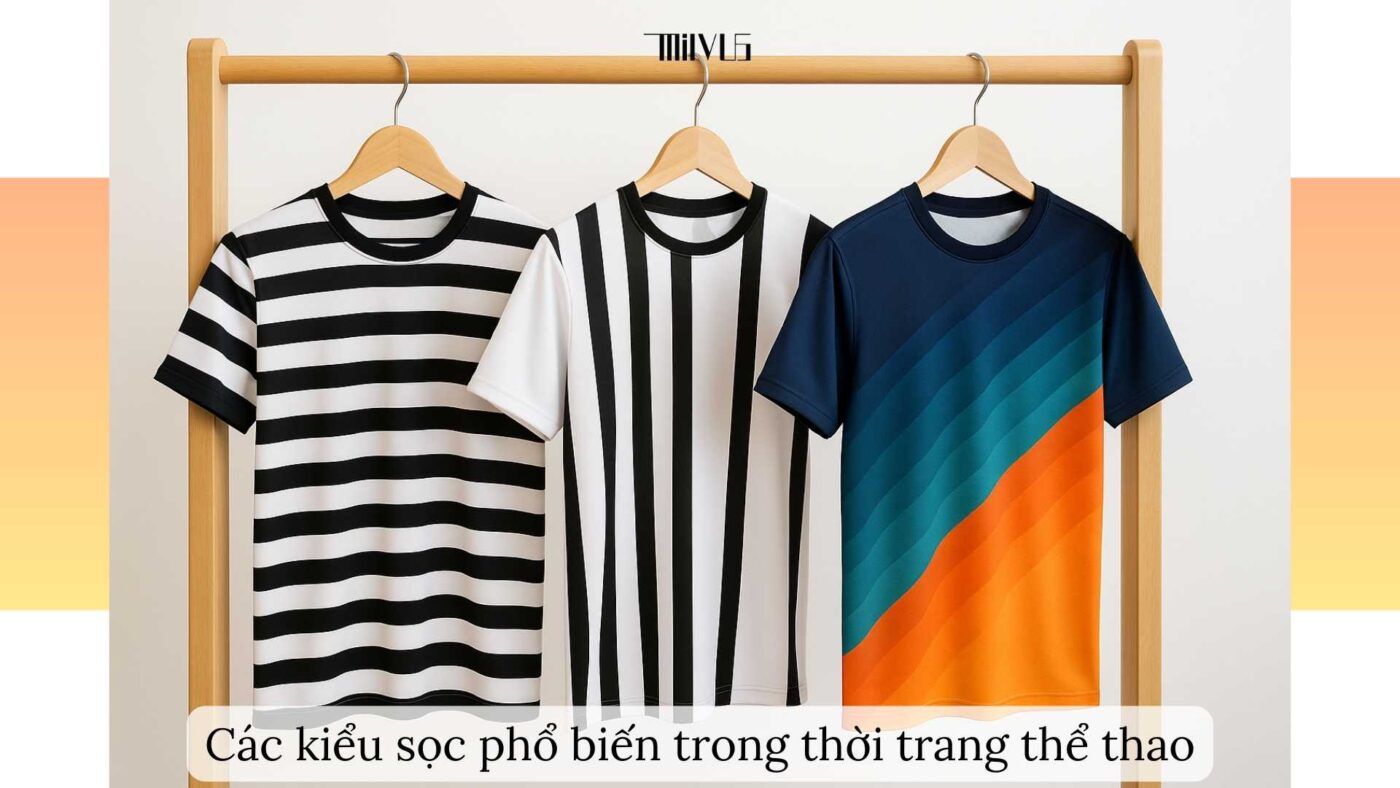 Áo thun thể thao cho người thích áo sọc