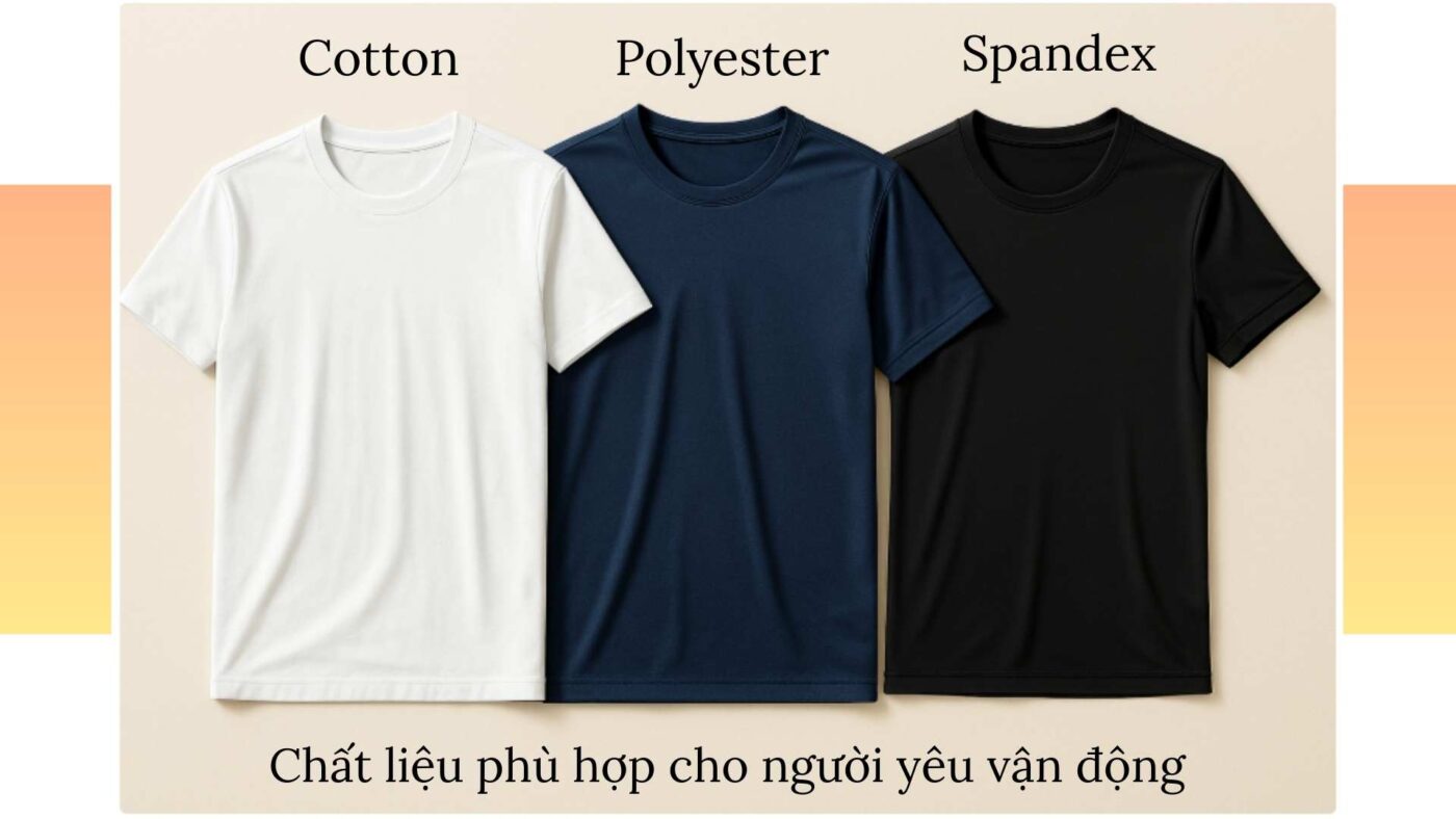 Áo thun thể thao cho người thích kiểu năng động