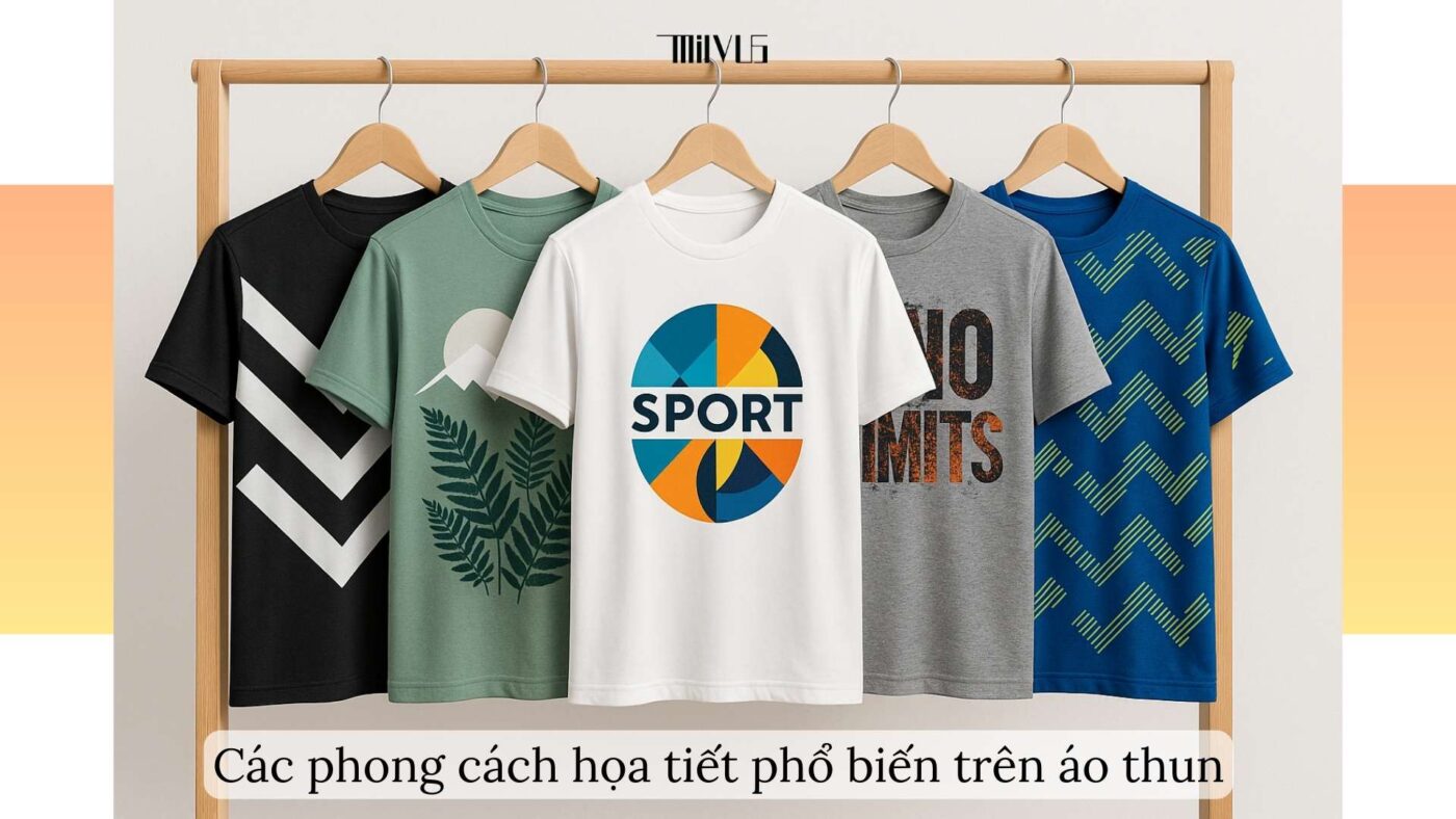 Áo thun thể thao cho người thích áo in họa tiết