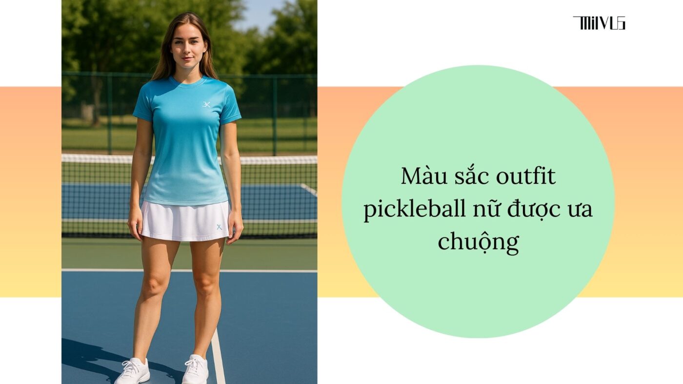 Outfit pickleball cho nữ giới trẻ trung, cá tính