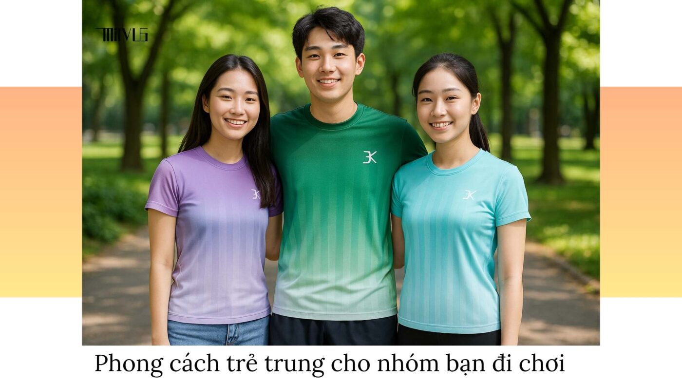 Quần áo pickleball cho nhóm bạn trẻ đi chơi cuối tuần