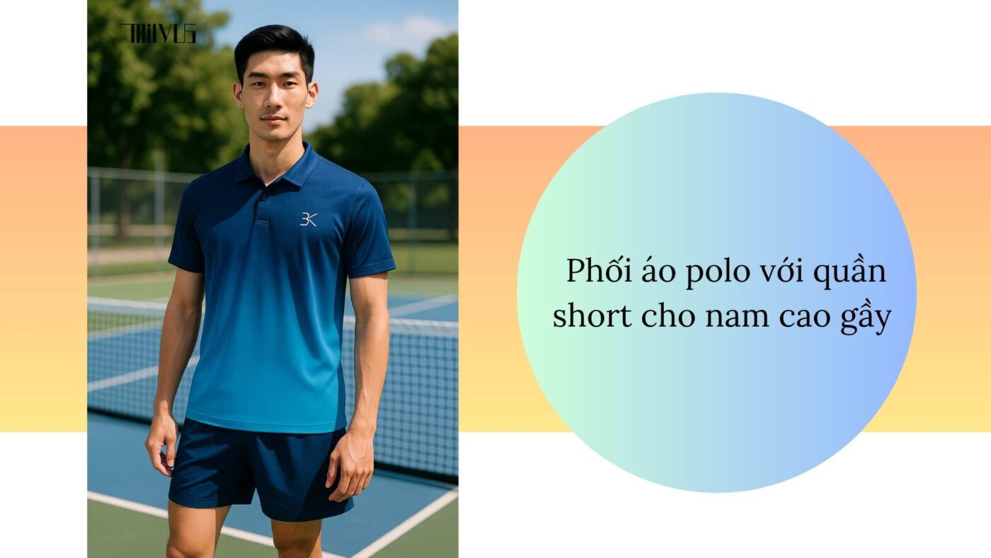 Quần áo pickleball cho người có vóc dáng cao gầy