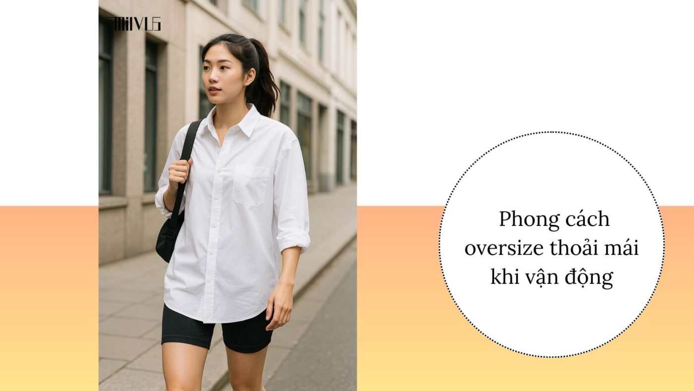 Áo sơ mi trắng cho người tay dài oversize – thoải mái, trẻ trung, cá tính