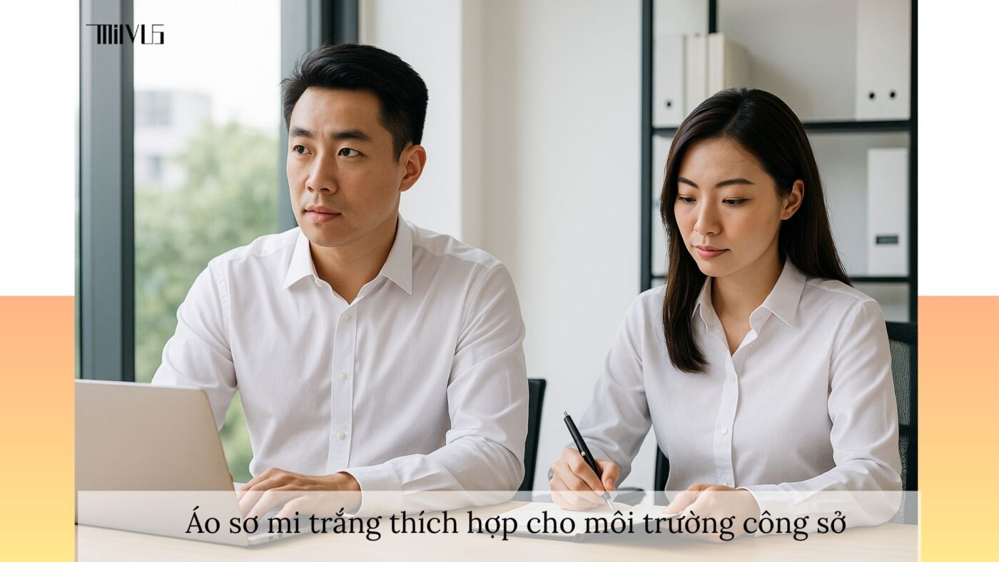 Áo sơ mi trắng cho người thích mặc mát cả ngày – lịch sự, chuyên nghiệp nơi công sở
