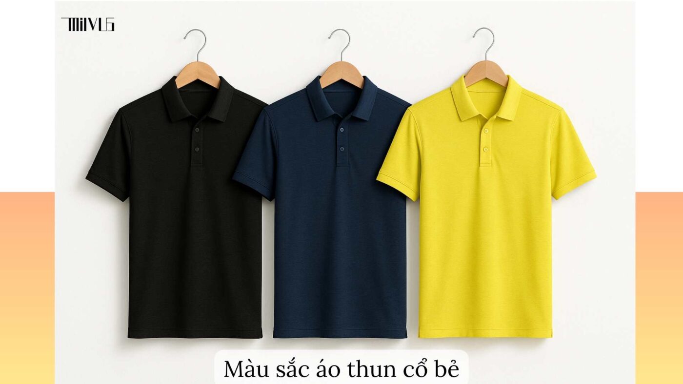 Áo thun thể thao cho người thích cổ bẻ – nhiều màu sắc trẻ trung