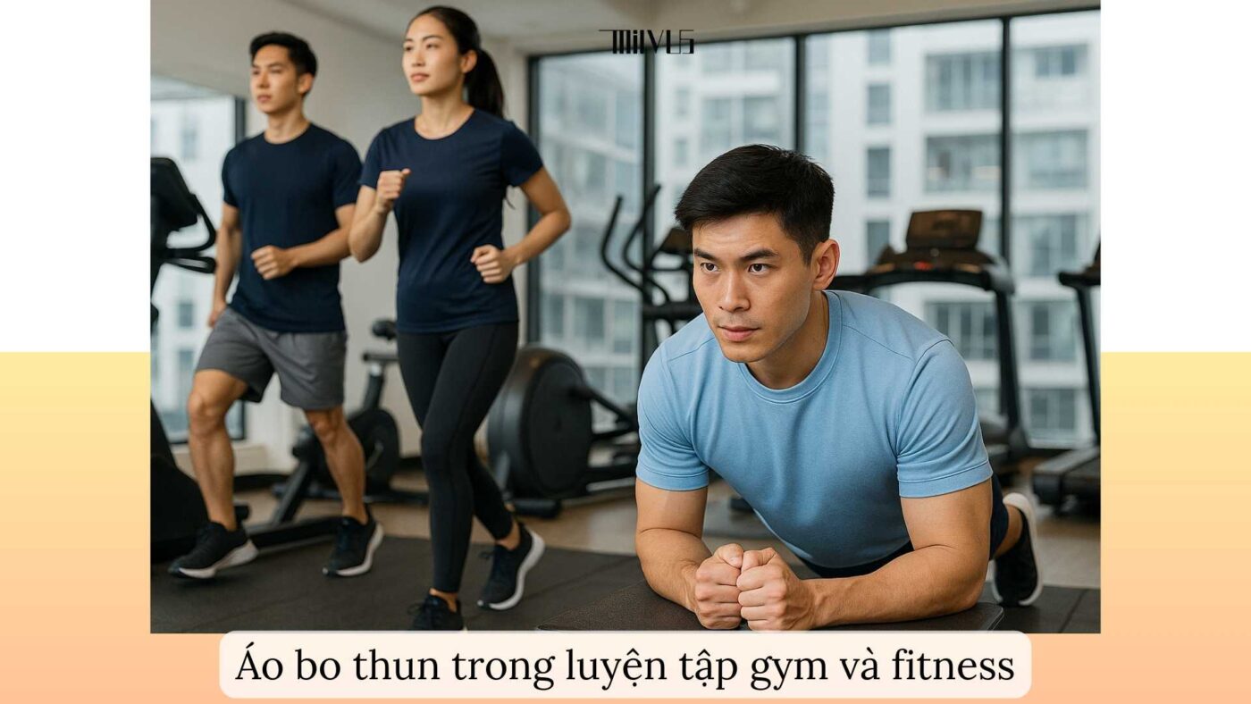 Áo thun thể thao cho người thích vạt áo bo thun