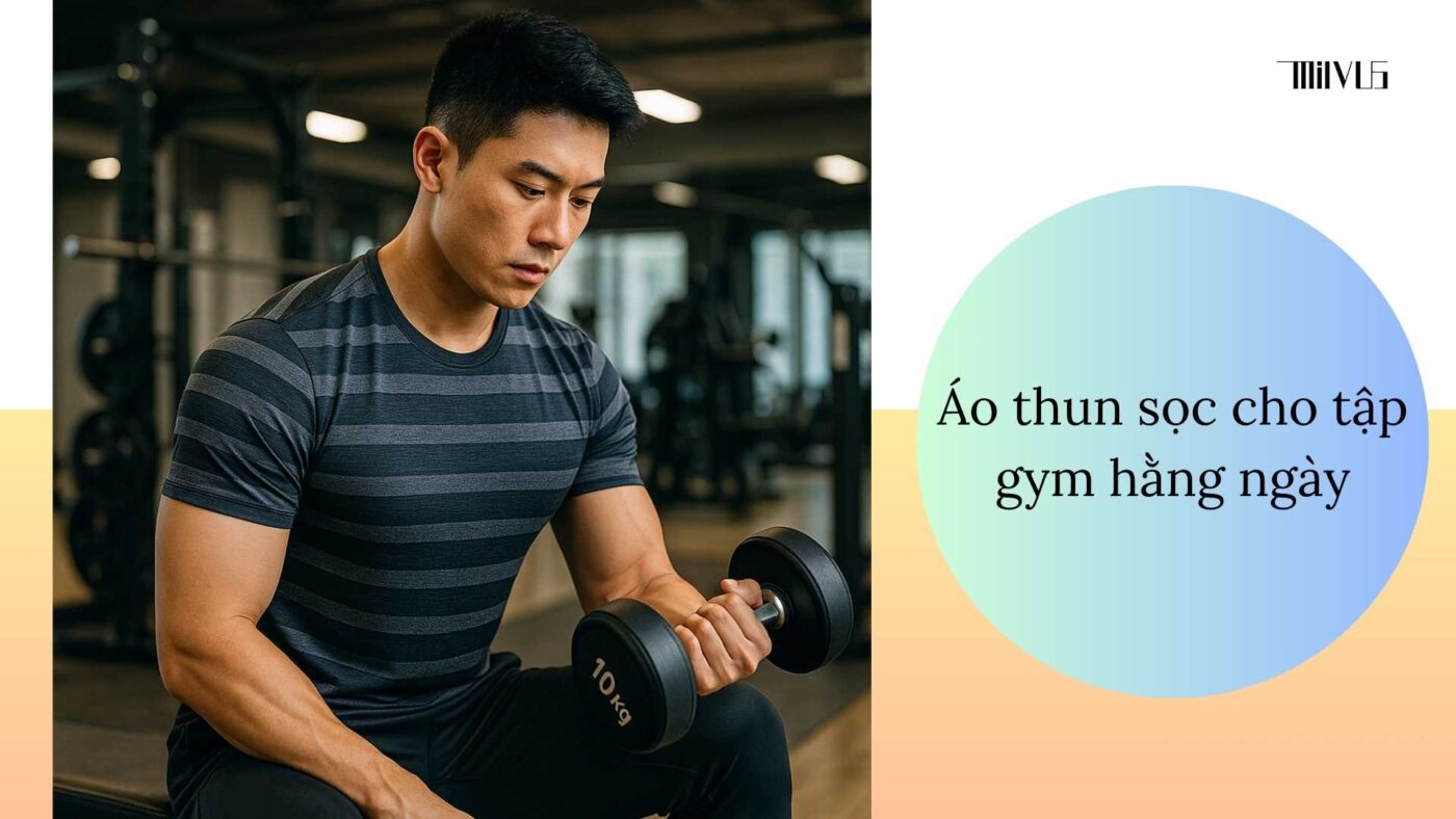 Áo thun thể thao cho người thích áo sọc