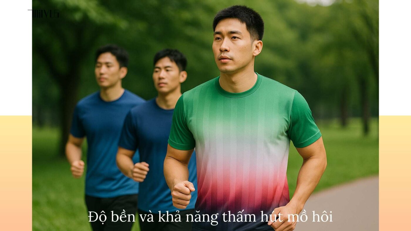 Áo thun thể thao cho người thích logo trước ngực