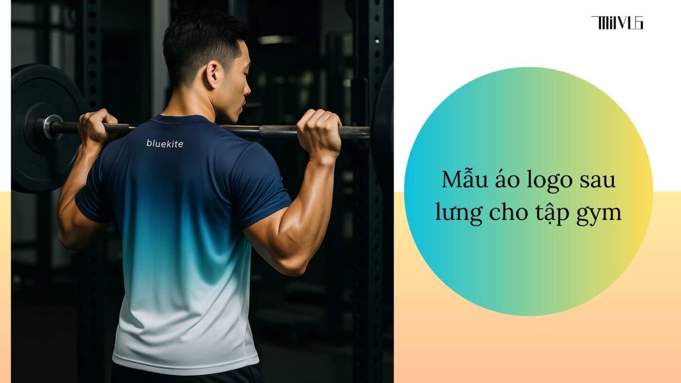 Áo thun thể thao cho người thích logo sau lưng