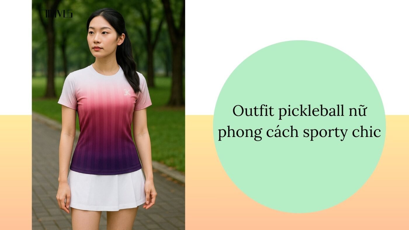 Outfit pickleball cho nữ giới trẻ trung, cá tính