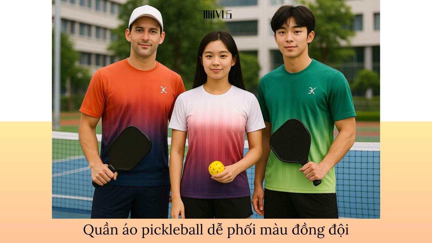 Quần áo pickleball cho nhóm sinh viên nữ năng động