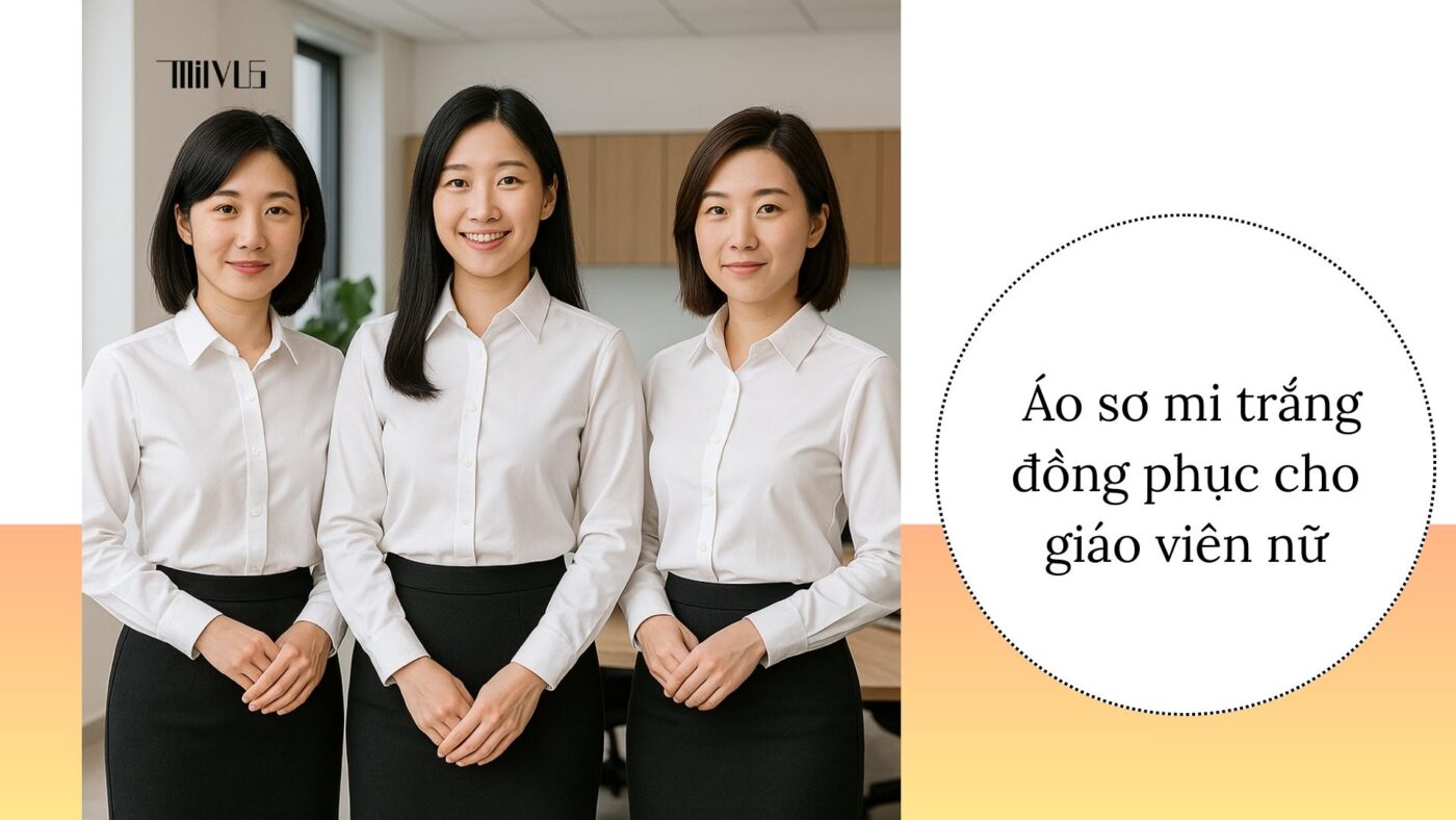 Áo sơ mi trắng cho giáo viên nữ – thanh lịch, gọn gàng, chuyên nghiệp