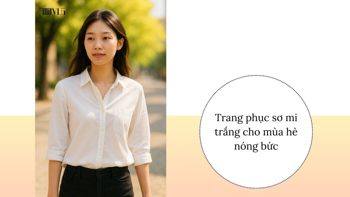 Áo sơ mi trắng cho người thích mặc mát cả ngày – mỏng nhẹ, thoải mái mùa hè