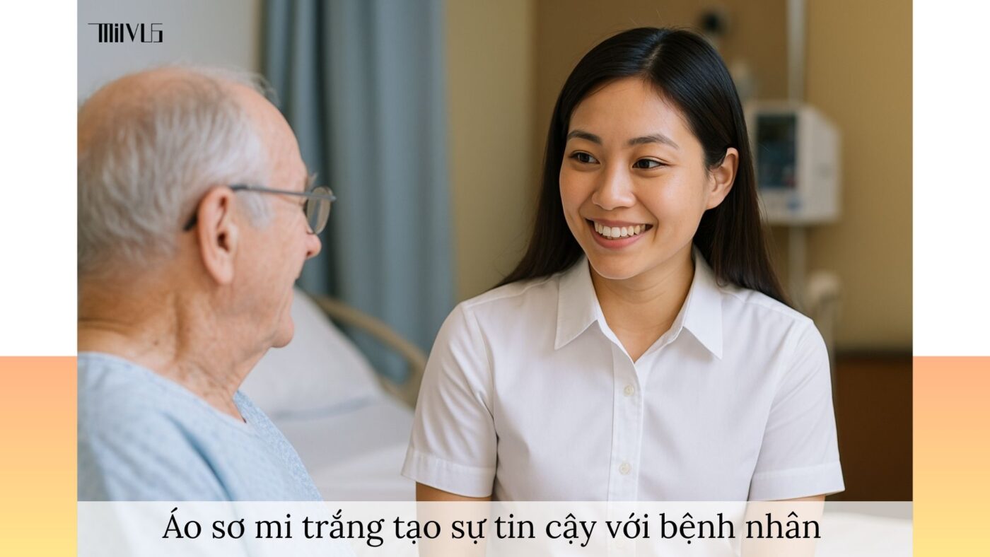 Áo sơ mi trắng cho y tá – mang lại sự tin cậy và an tâm cho bệnh nhân
