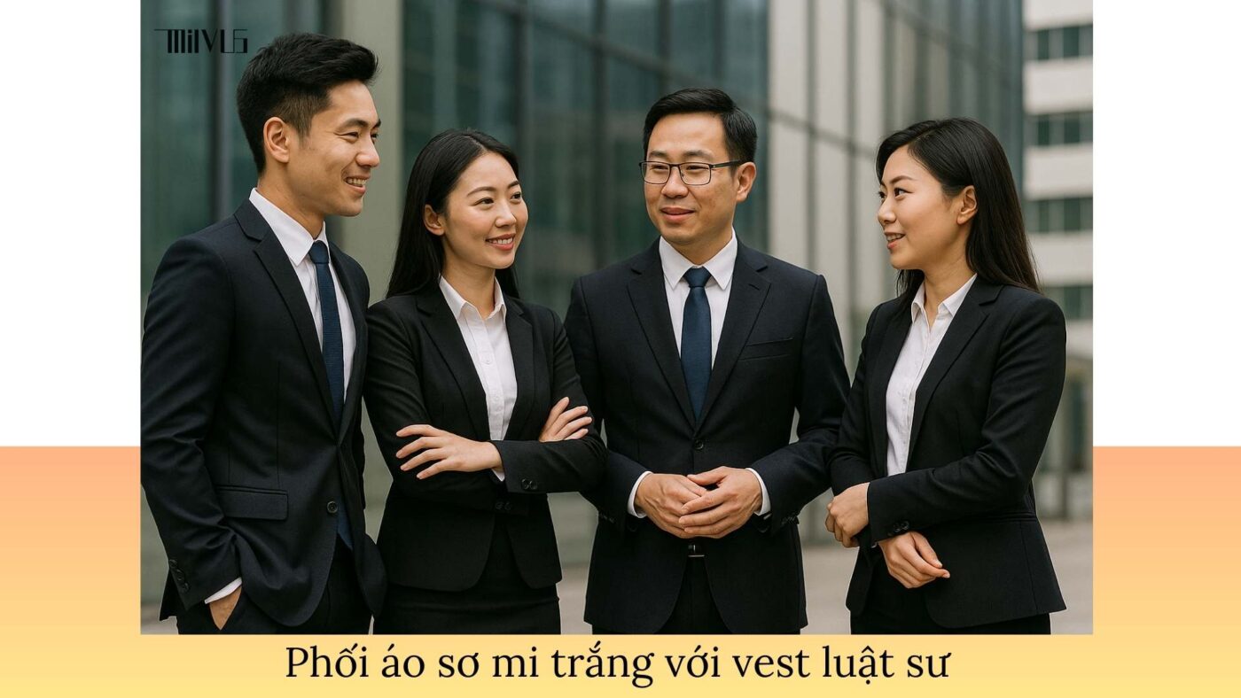 Áo sơ mi trắng cho luật sư – phối cùng vest chuyên nghiệp, uy tín