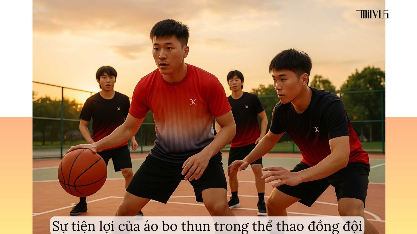 Áo thun thể thao cho người thích vạt áo bo thun