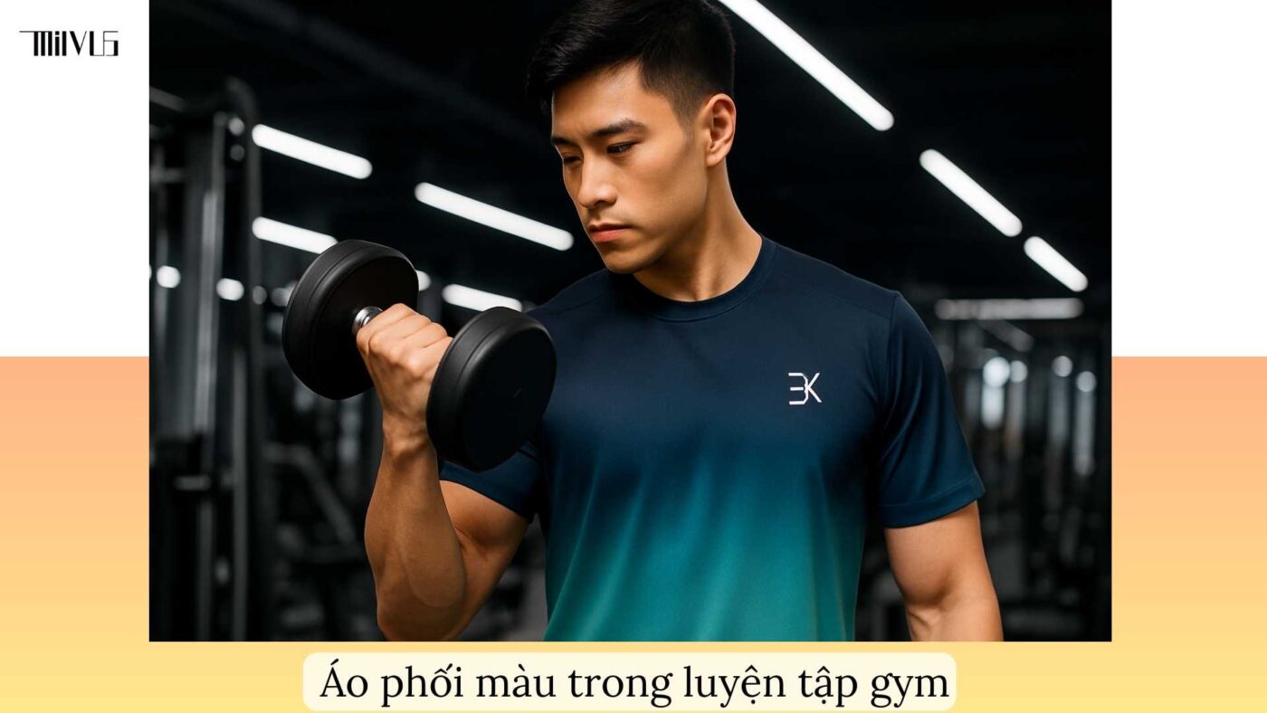 Áo thun thể thao cho người thích áo phối màu