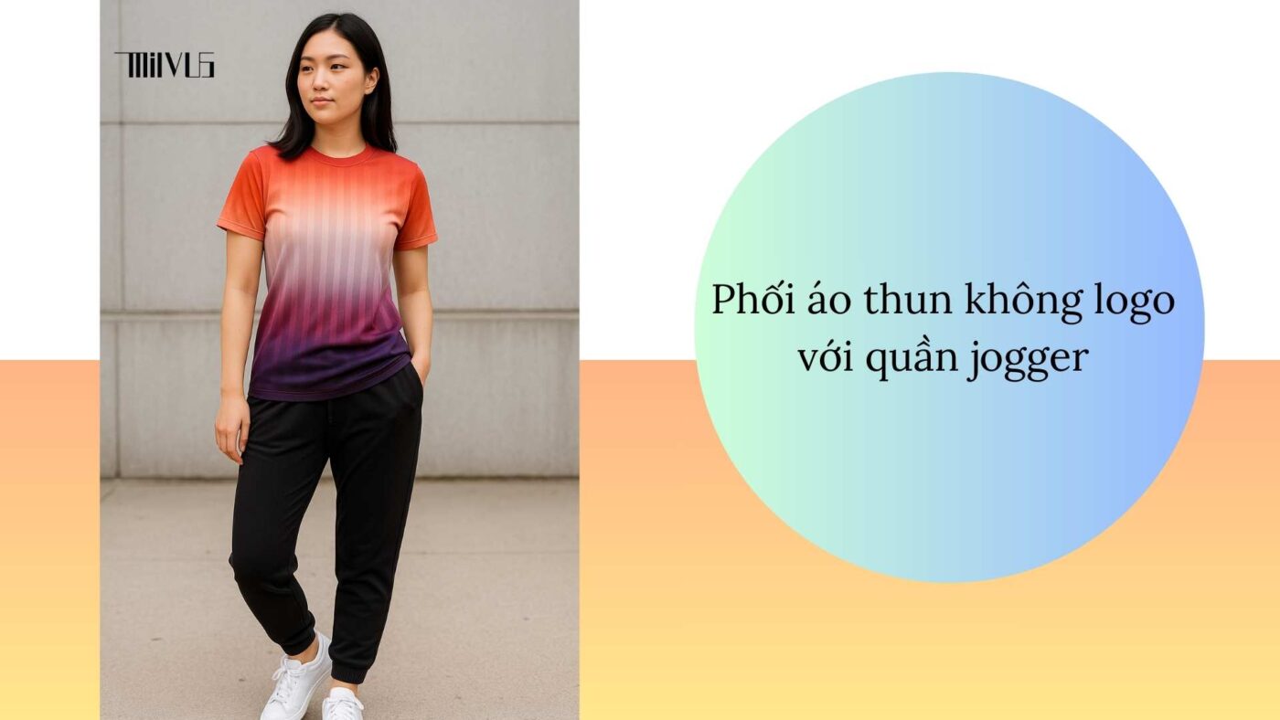 Áo thun thể thao cho người thích logo trước ngực
