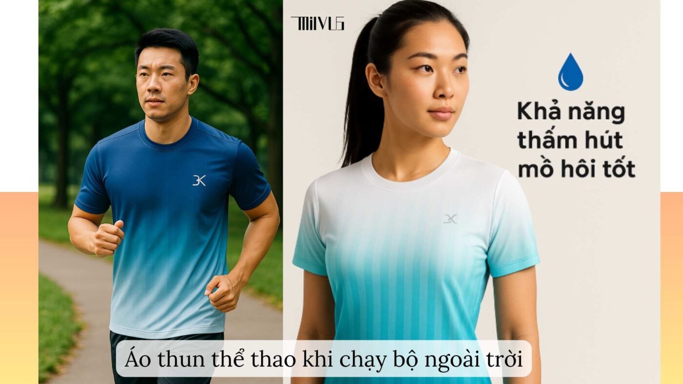 Áo thun thể thao cho người thích kiểu năng động
