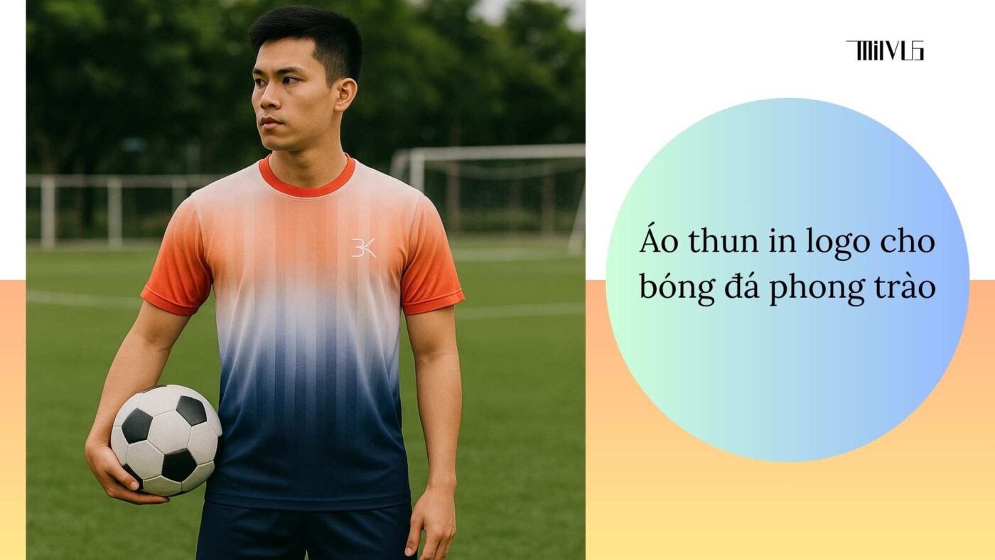 Áo thun thể thao cho người thích áo in logo