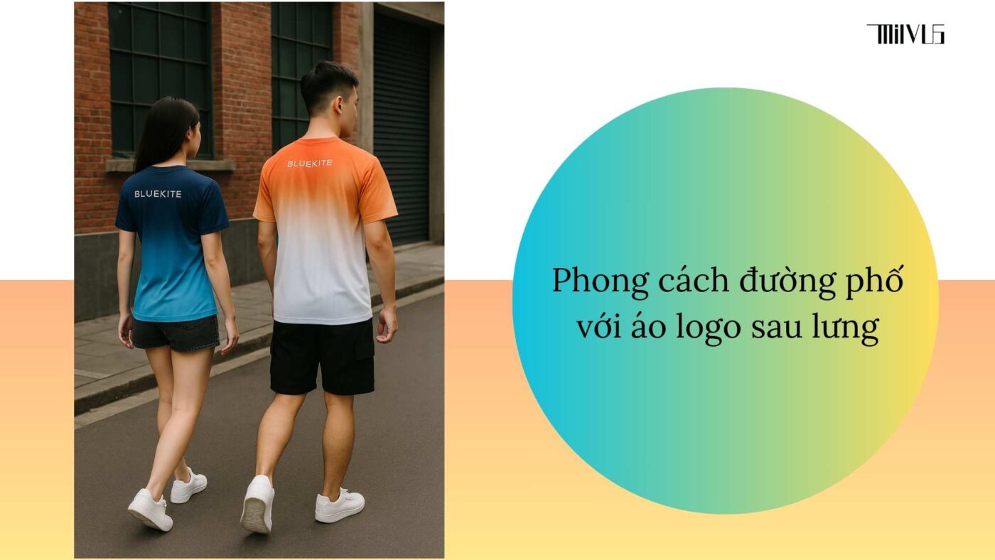 Áo thun thể thao cho người thích logo sau lưng