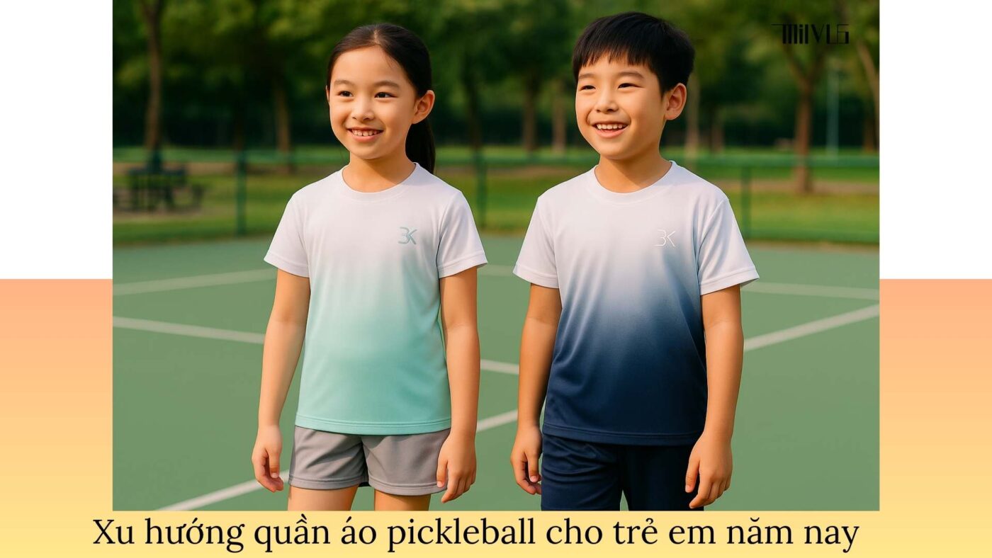 Quần áo pickleball cho trẻ em thoải mái dễ vận động