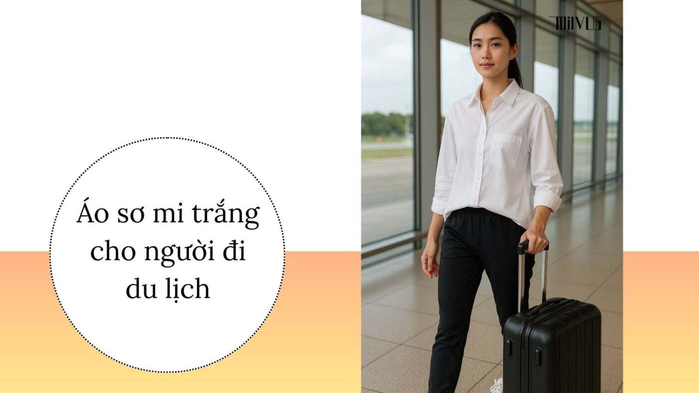 Áo sơ mi trắng cho người tay dài – tiện lợi, thanh lịch cho chuyến du lịch