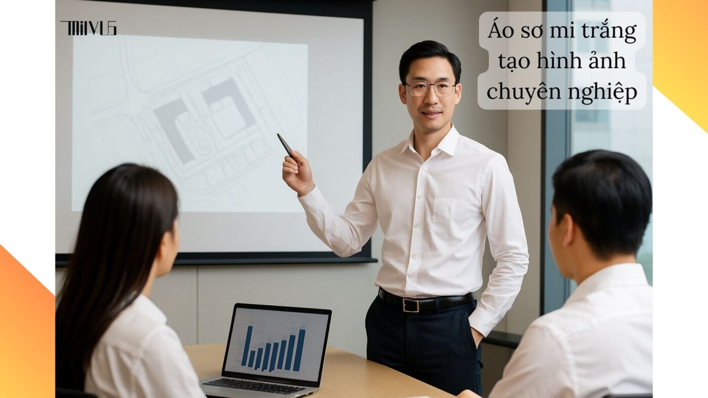 Áo sơ mi trắng cho kỹ sư – nâng tầm hình ảnh chuyên nghiệp trong công việc.