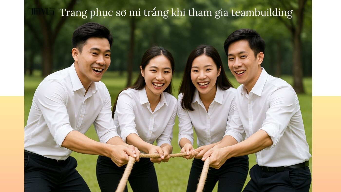 Áo sơ mi trắng cho người ghét vải thô ráp – đồng nhất, thoải mái khi teambuilding