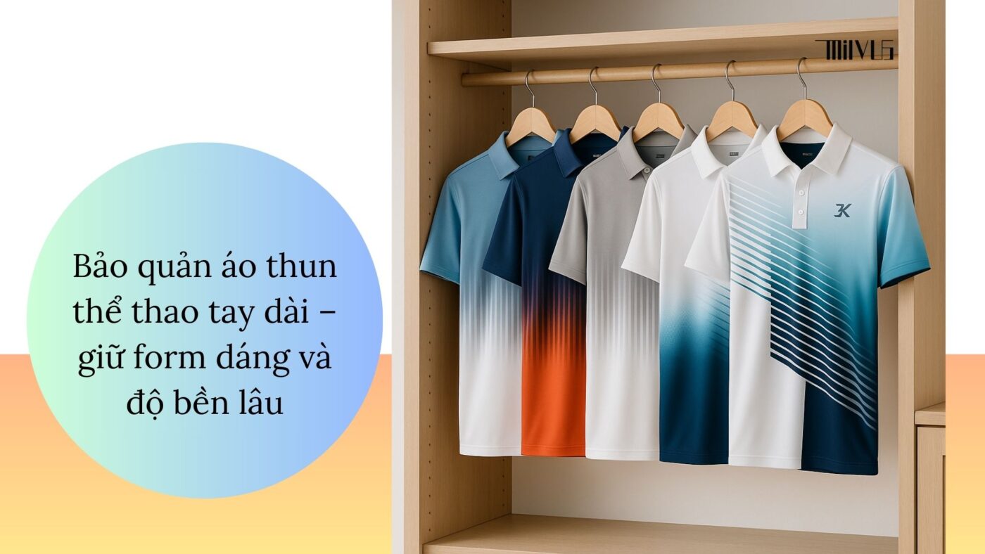Cách bảo quản áo thun thể thao tay dài – giữ form dáng và độ bền lâu