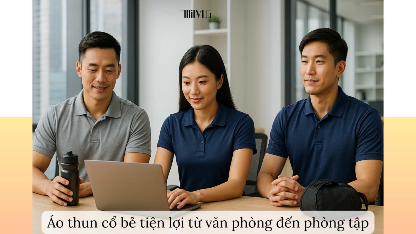 Áo thun thể thao cho người thích cổ bẻ – tiện lợi từ văn phòng đến phòng tập