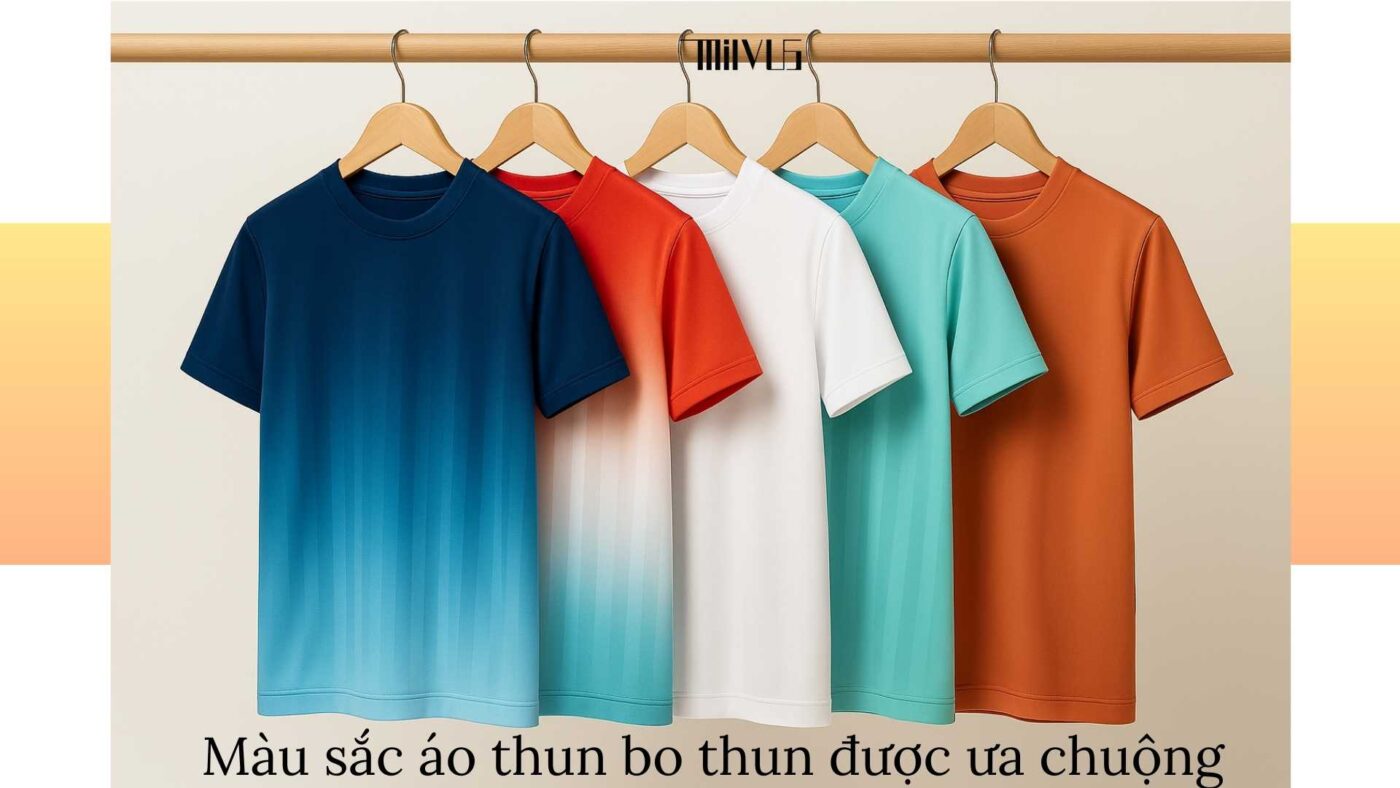 Áo thun thể thao cho người thích vạt áo bo thun