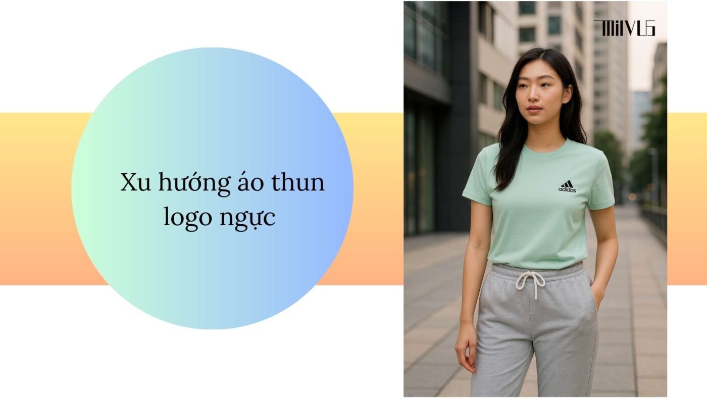 Áo thun thể thao cho người thích logo trước ngực