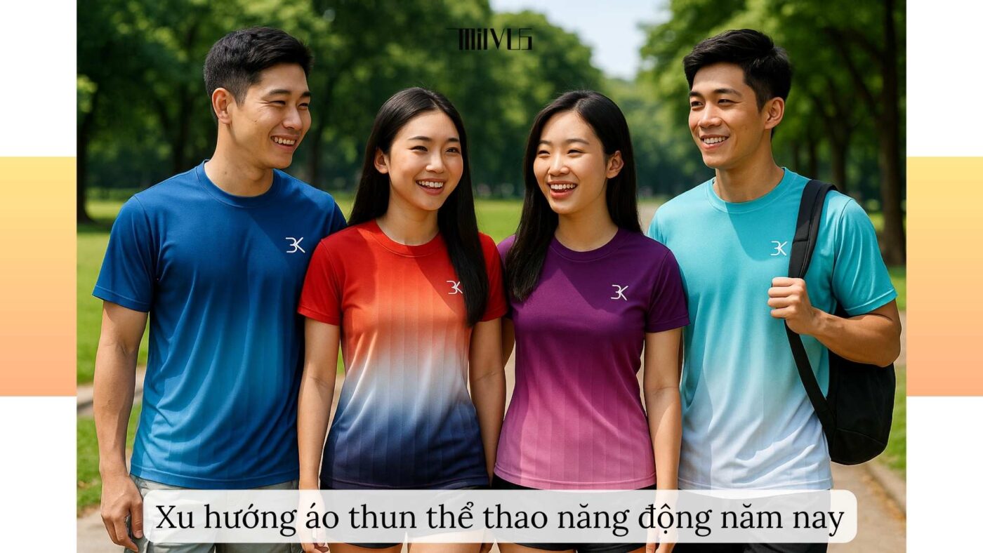 Áo thun thể thao cho người thích kiểu năng động