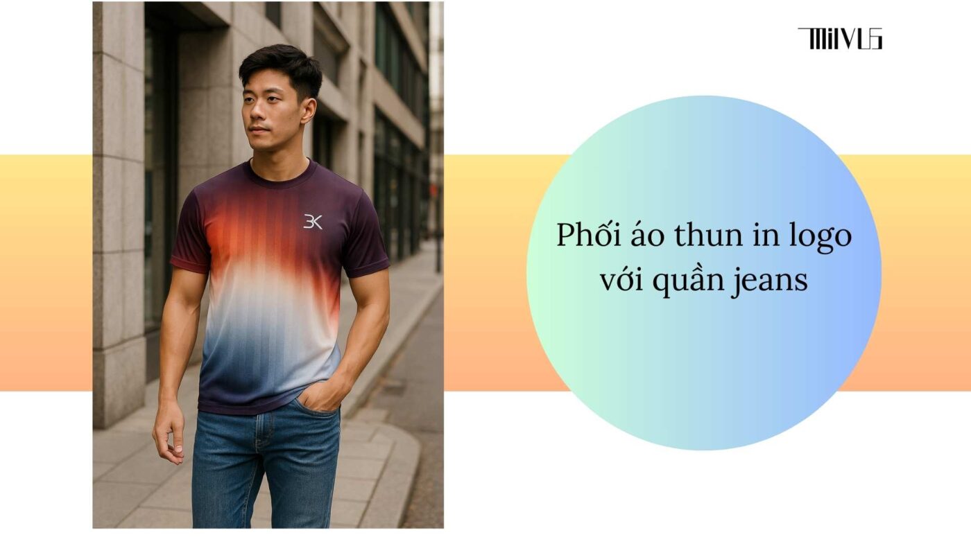 Áo thun thể thao cho người thích áo in logo