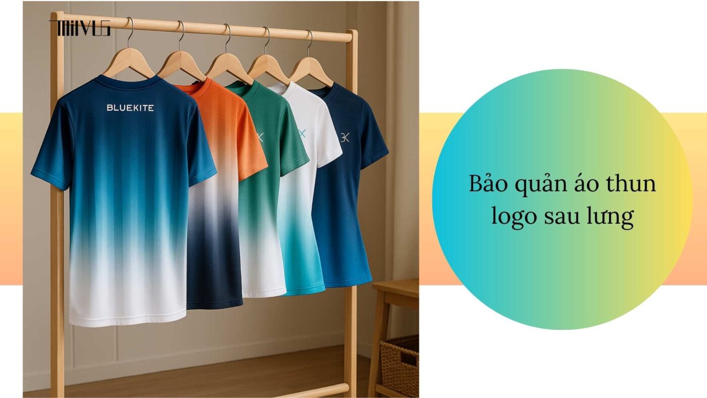 Áo thun thể thao cho người thích logo sau lưng