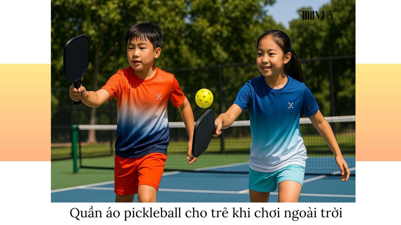 Quần áo pickleball cho trẻ em thoải mái dễ vận động
