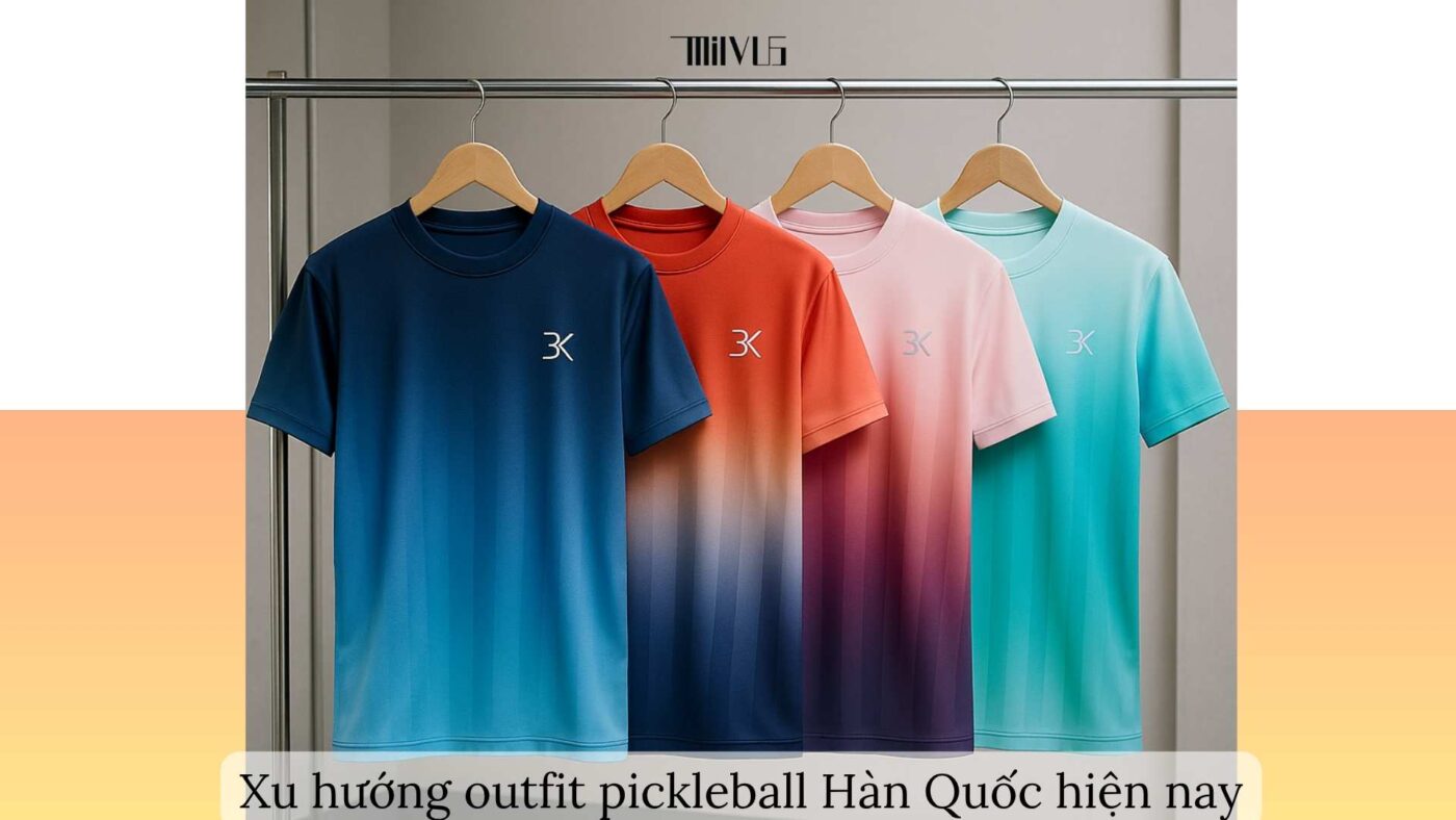 Trang phục pickleball cho người yêu thời trang Hàn Quốc