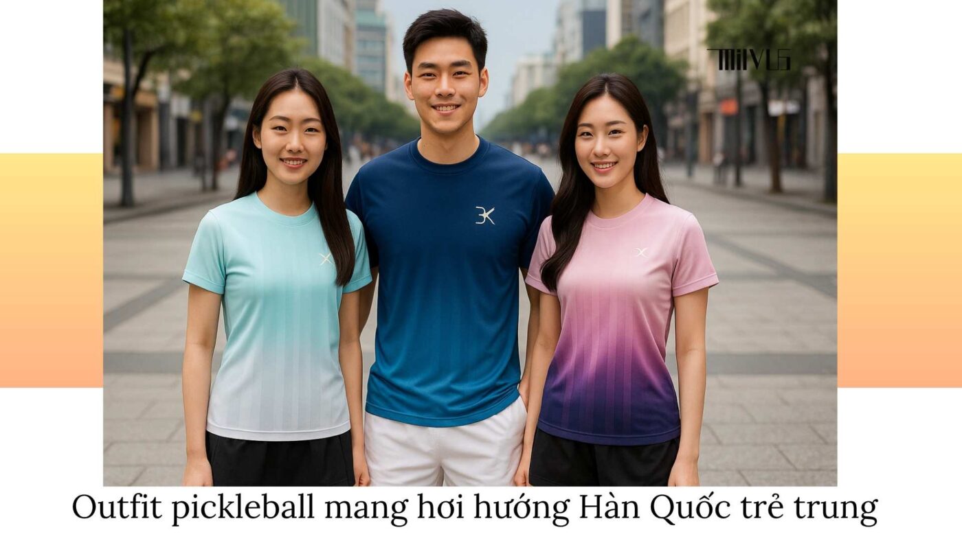 Outfit pickleball cho giới trẻ sống ở thành phố lớn