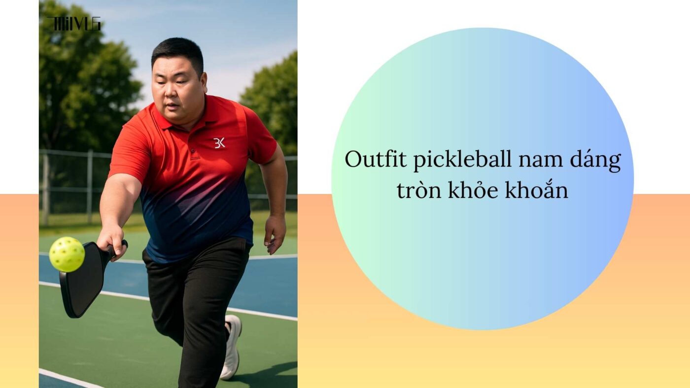 Outfit pickleball cho người dáng tròn trịa - thoải mái tự tin
