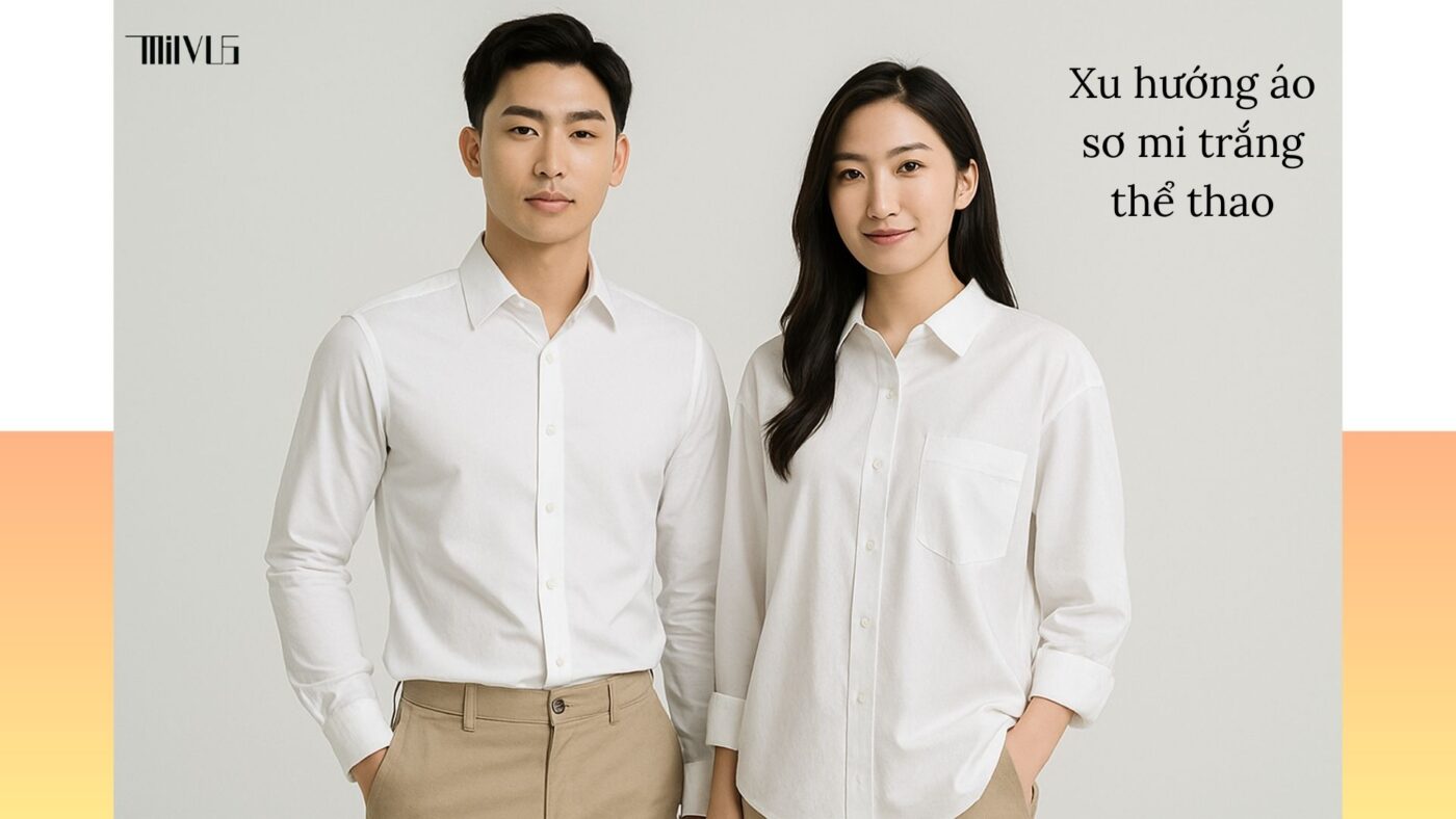 Xu hướng áo sơ mi trắng thể thao năm nay