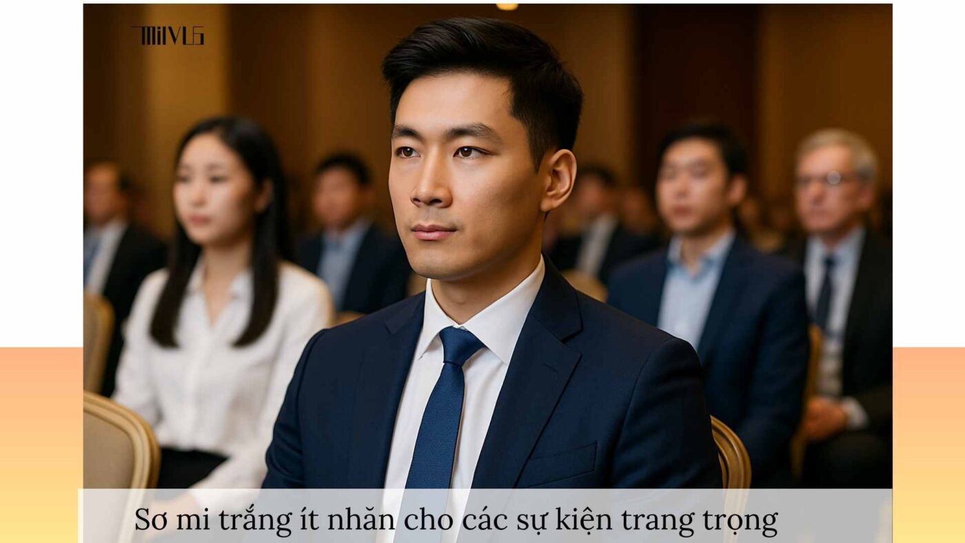 Áo sơ mi trắng cho người cần áo sơ mi trắng ít nhăn – sang trọng trong sự kiện