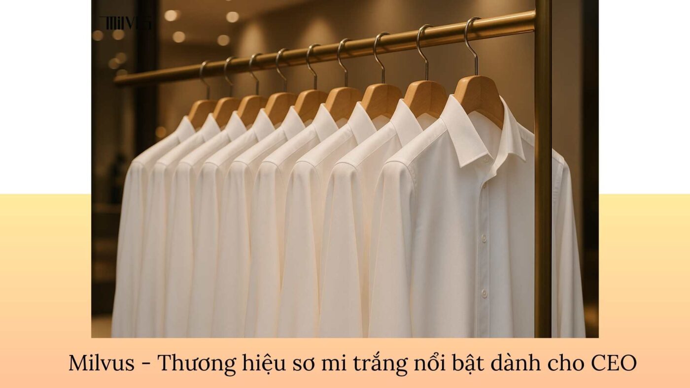 Áo sơ mi trắng cho CEO – đa dạng thương hiệu cao cấp và chất lượng