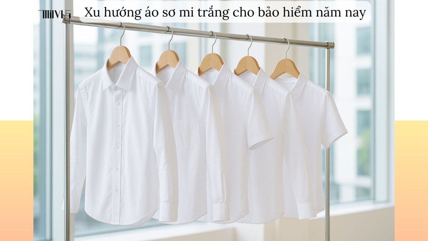 Xu hướng áo sơ mi trắng cho nhân viên bảo hiểm – hiện đại, tối giản, bền vững