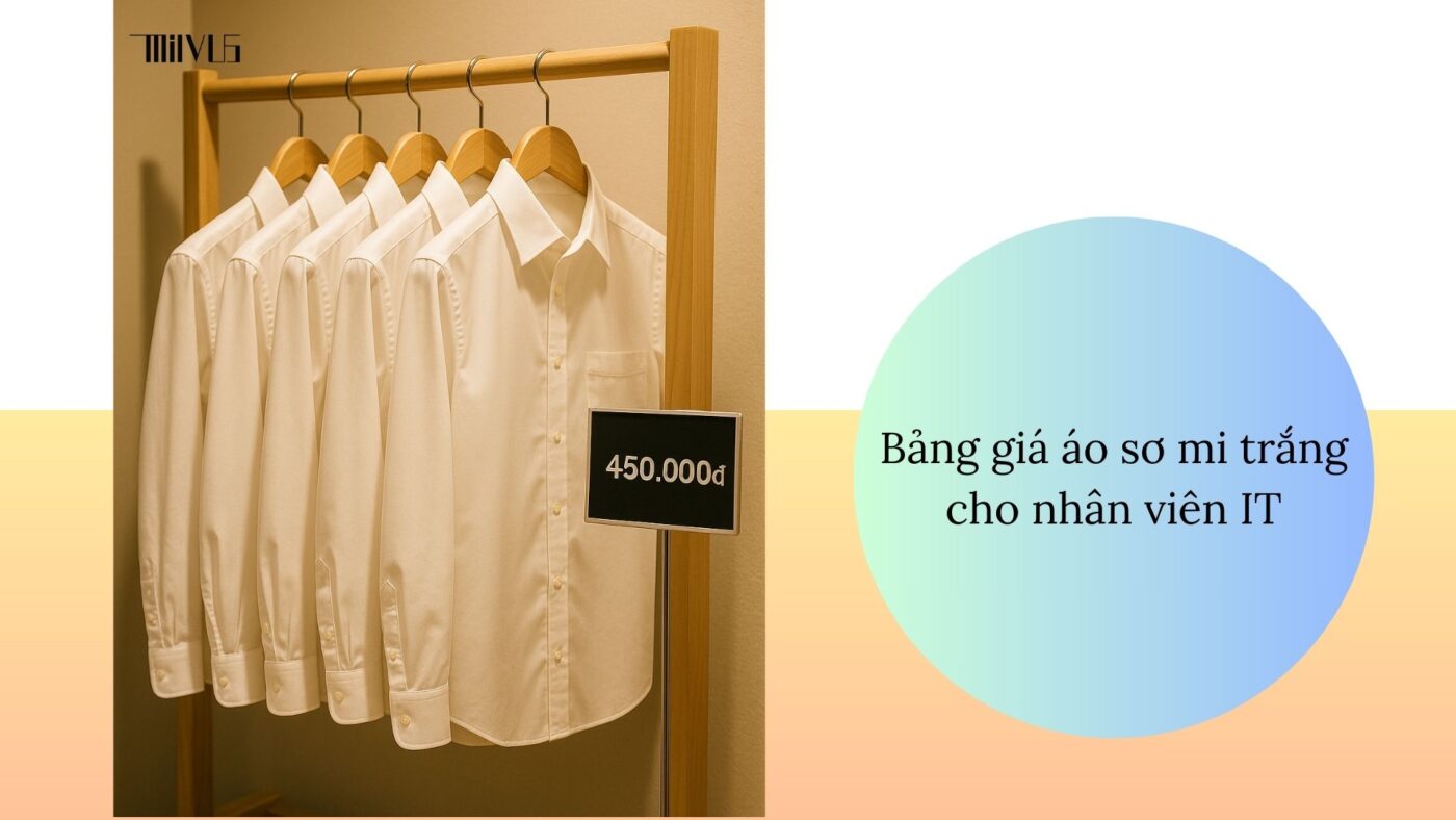 Áo sơ mi trắng cho nhân viên IT