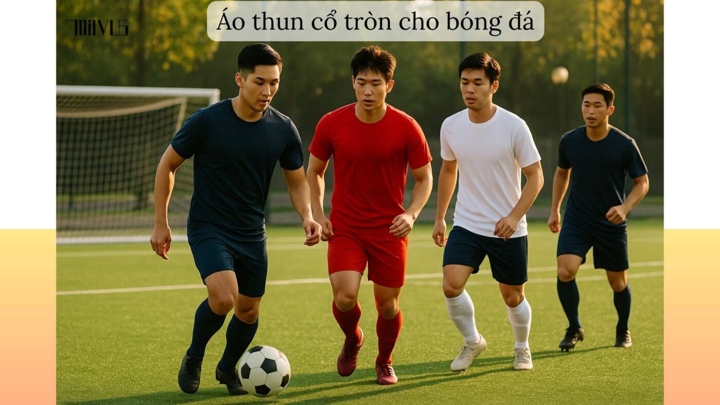 Áo thun thể thao cho người thích cổ tròn – đồng phục bóng đá chuyên nghiệp.