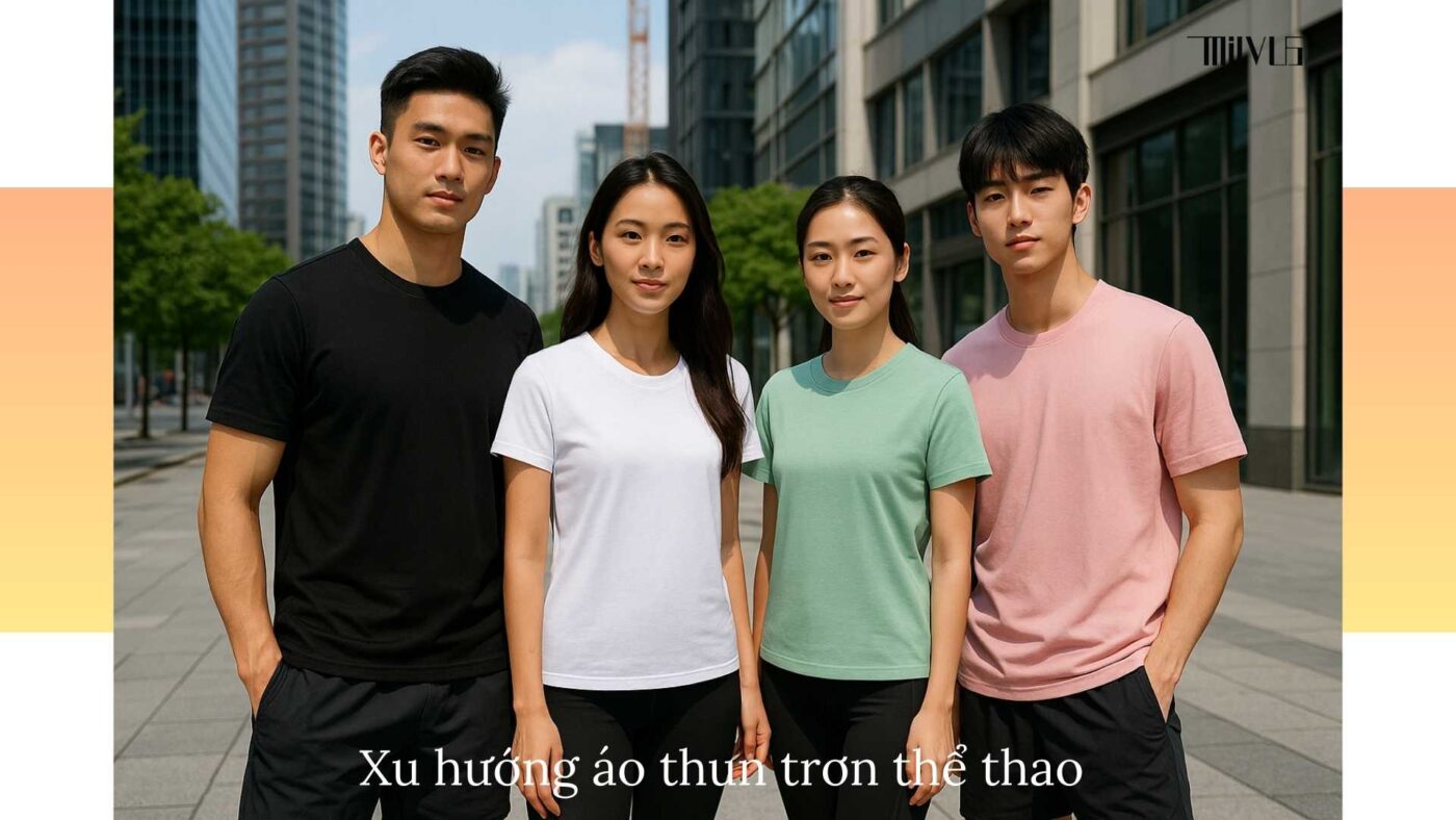 Áo thun thể thao cho người thích áo trơn