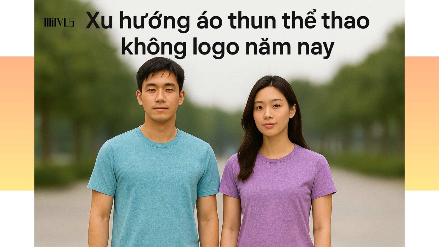 Áo thun thể thao cho người thích logo trước ngực